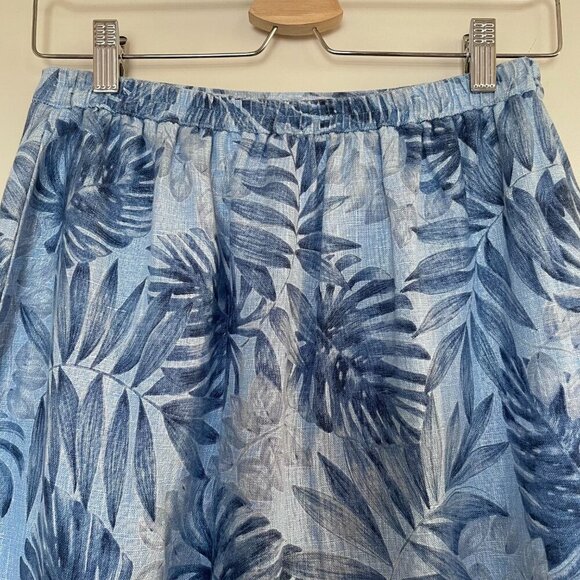 Jones New York 100% Linen Hawaiian Print Wrap Skirt Sarong Size 6P 4 - Picture 5 of 6